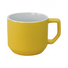 QUADRA, Керамічне горнятко з оригінальною геометричною ручкою, 330 мл