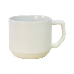 QUADRA, Керамічне горнятко з оригінальною геометричною ручкою, 330 мл