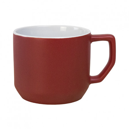 QUADRA, Керамічне горнятко з оригінальною геометричною ручкою, 330 мл