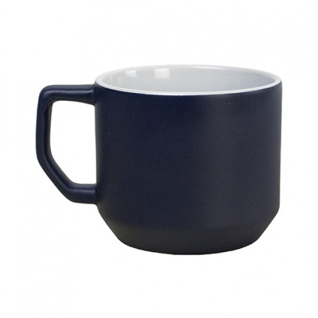 QUADRA, Керамічне горнятко з оригінальною геометричною ручкою, 330 мл