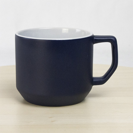 QUADRA, Керамічне горнятко з оригінальною геометричною ручкою, 330 мл