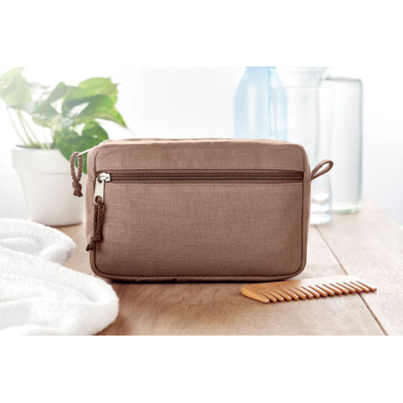 Косметичка NAIMA COSMETIC, 21x8х13 cм, конопля під нанесення зображення