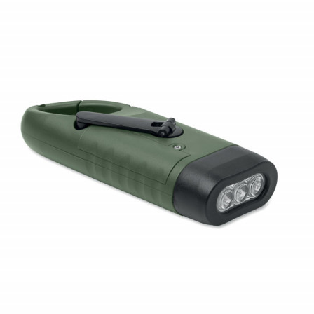 Динамо-ліхтар екологічний на сонячній батареї (3 LED, 500 mAh, ABS-пластик), CRANCH