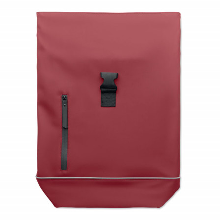 LAPTOSA, Рюкзак для ноутбука 15" із застібкою рол-топ із м’якої екошкіри (PU), 40х12х54 см