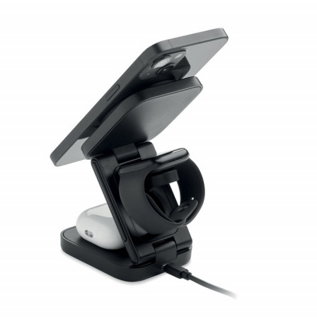 Зарядна станція 3-в-1 (15W, MagSafe, Apple® / Samsung®) складна бездротова, SATELIT