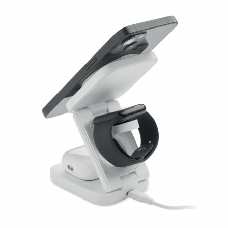 Зарядна станція 3-в-1 (15W, MagSafe, Apple® / Samsung®) складна бездротова, SATELIT