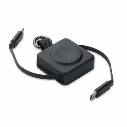 Висувний кабель Type-C 100W із зарядкою для смарт-годинників Apple® / Samsung®, SKILFUL