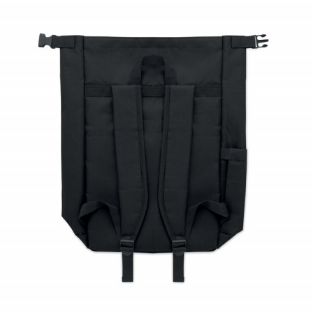 UNITON, Екологічний рюкзак Roll-top для ноутбука 15" (600D RPET), 31х14х46 см