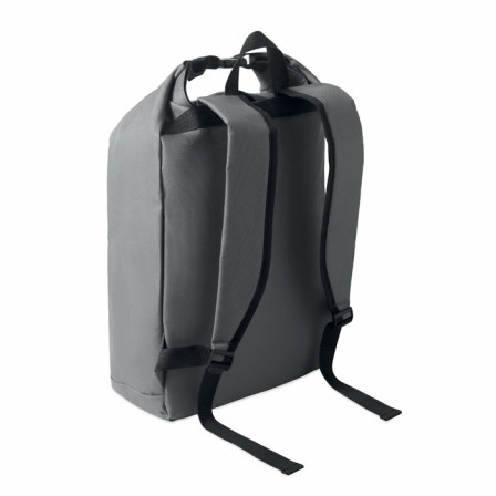 UNITON, Екологічний рюкзак Roll-top для ноутбука 15" (600D RPET), 31х14х46 см