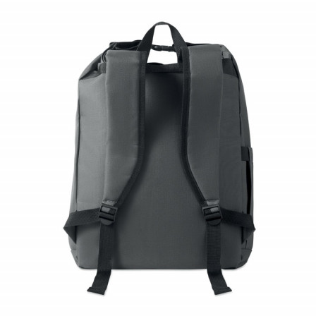 UNITON, Екологічний рюкзак Roll-top для ноутбука 15" (600D RPET), 31х14х46 см