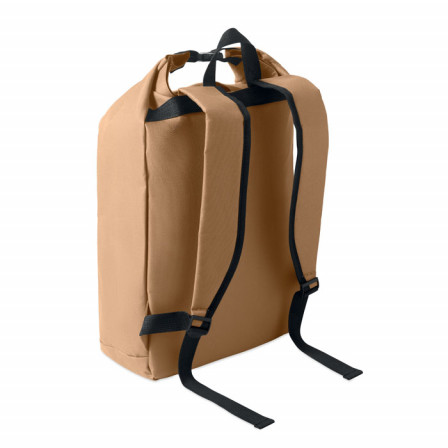 UNITON, Екологічний рюкзак Roll-top для ноутбука 15" (600D RPET), 31х14х46 см