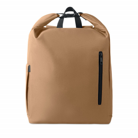 UNITON, Екологічний рюкзак Roll-top для ноутбука 15" (600D RPET), 31х14х46 см