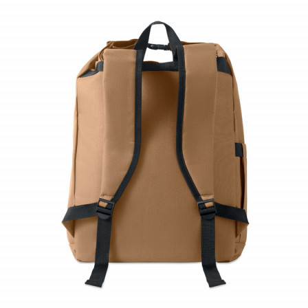 UNITON, Екологічний рюкзак Roll-top для ноутбука 15" (600D RPET), 31х14х46 см