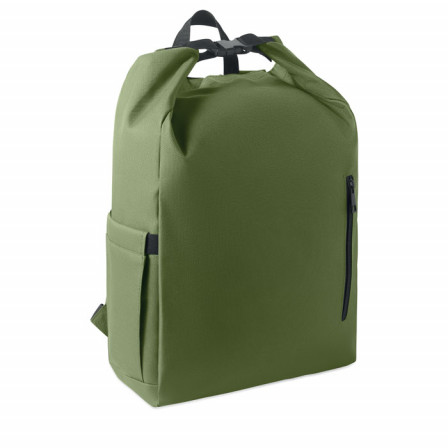 UNITON, Екологічний рюкзак Roll-top для ноутбука 15" (600D RPET), 31х14х46 см