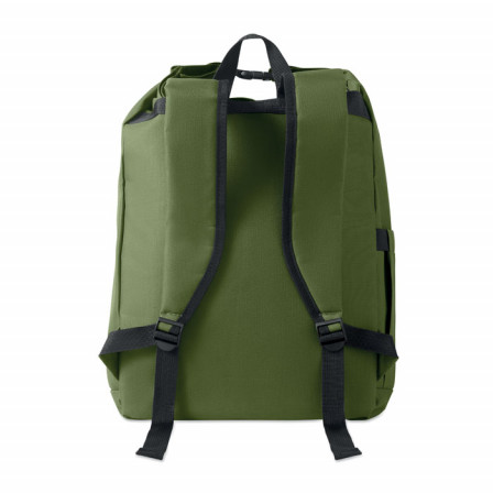 UNITON, Екологічний рюкзак Roll-top для ноутбука 15" (600D RPET), 31х14х46 см
