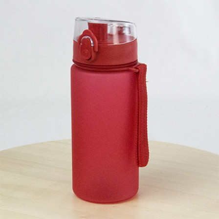 OSLO, Пляшка з ремінцем та прозорою кришкою, 520 мл, Tritan™ під нанесення зображення