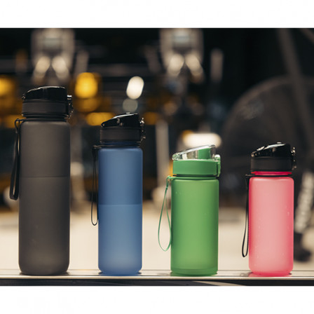 OSLO, Пляшка з ремінцем та прозорою кришкою, 520 мл, Tritan™ під нанесення зображення