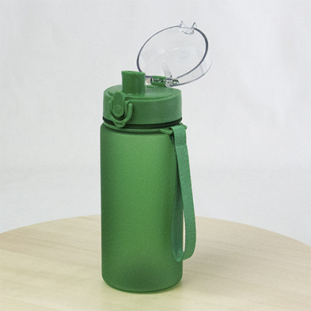 OSLO, Пляшка з ремінцем та прозорою кришкою, 520 мл, Tritan™ під нанесення зображення