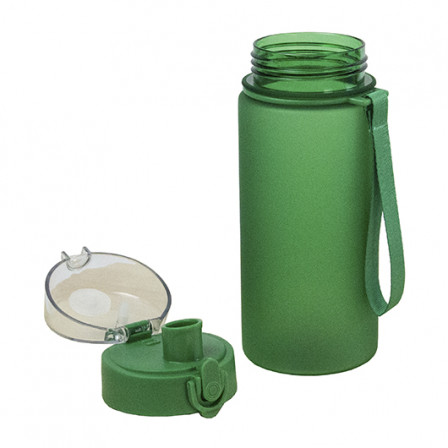 OSLO, Пляшка з ремінцем та прозорою кришкою, 520 мл, Tritan™ під нанесення зображення