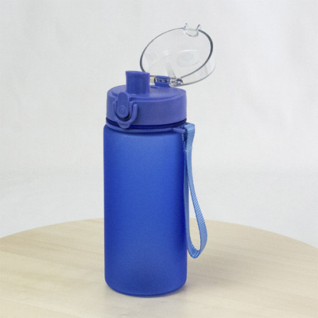 OSLO, Пляшка з ремінцем та прозорою кришкою, 520 мл, Tritan™ під нанесення зображення