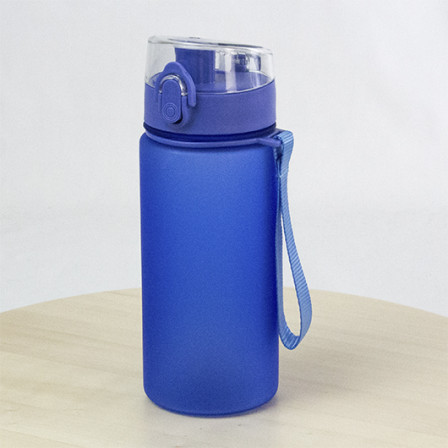 OSLO, Пляшка з ремінцем та прозорою кришкою, 520 мл, Tritan™ під нанесення зображення