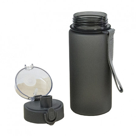 OSLO, Пляшка з ремінцем та прозорою кришкою, 520 мл, Tritan™ під нанесення зображення