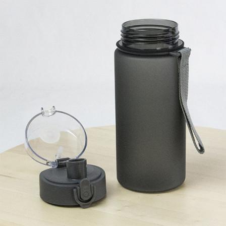 OSLO, Пляшка з ремінцем та прозорою кришкою, 520 мл, Tritan™ під нанесення зображення