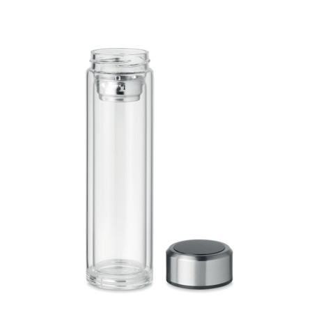 Пляшка для напоїв POLE GLASS 390 мл, скло під нанесення зображення