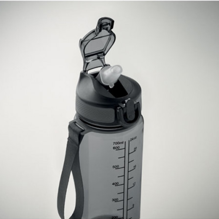 ENKEL, Еко-пляшка RPET з атласним ремінцем 700 мл, Ø7,7x21,5 см