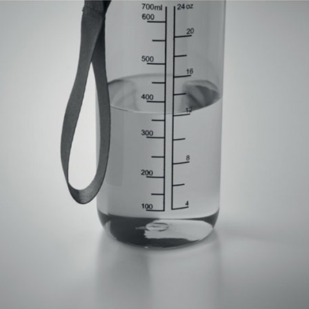 ENKEL, Еко-пляшка RPET з атласним ремінцем 700 мл, Ø7,7x21,5 см