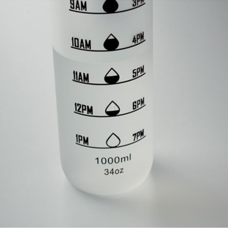 ISFORDEN MARK, Спортивна пляшка з RPET, 1000 мл, прозорий білий