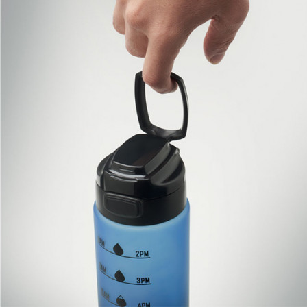 LEVEL, Пляшка спортивна з RPET, 1000 мл, Ø7,8x26 см під нанесення зображення