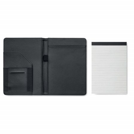 FOLIO, Папка-органайзер із двоколірного RPET, A5, 20 аркушів / 40 сторінок у лінійку (бамбуковий папір)