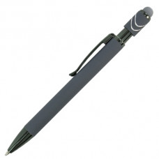 RELAXA, Ручка-антистрес зі спінером, стилусом та кольоровими UV елементами, метал/софт-тач RELAXA, Ручка-антистрес зі спінером, стилусом та кольоровими UV елементами, метал/софт-тач