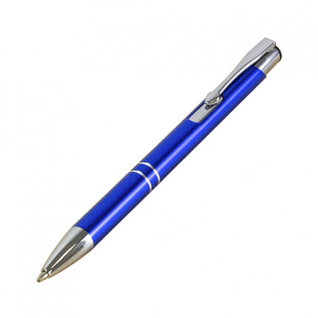 DUNA, Ручка металева синього кольору з насічками, 137 мм