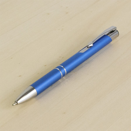 Ручка металева DUNA кулькова з насічками, 137 мм під нанесення зображення