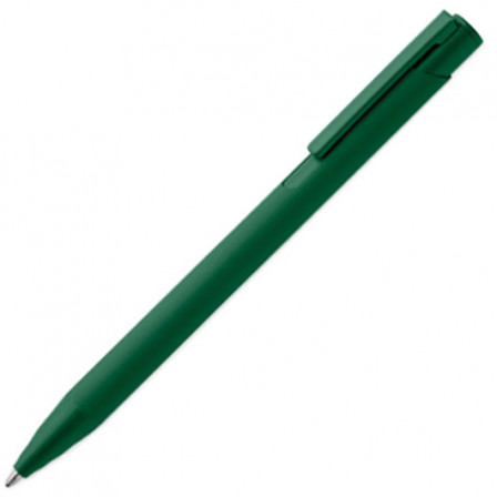 ESCRI, Кулькова ручка з натискним механізмом із переробленого алюмінію із залізним кліпом та кольоровим прогумованим корпусом, 13,5x1 см