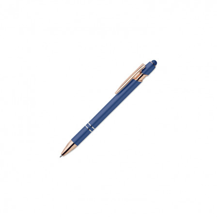 SCRIBBLE, Ручка зі стилусом з деталями з рожевого золота, Ø1x14.3 см під нанесення зображення