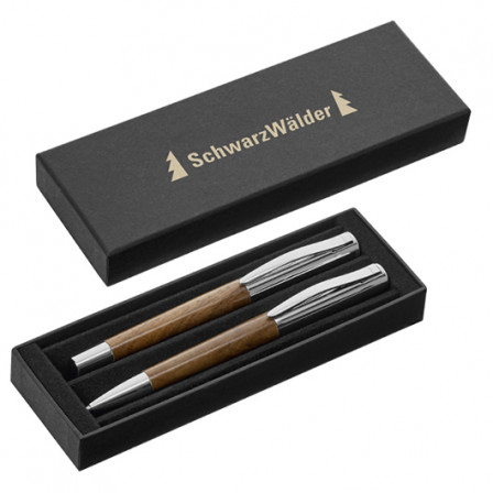 DUO UMA ETUI, Футляр двосекційний зі знімною кришкою та W-подібною вставкою для 1–2 письмових приладів, 177 мм