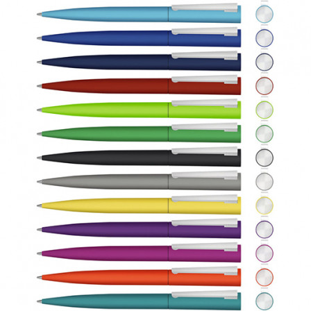 BRUSH GUM, Ручка кулькова з матовим покриттям Soft-Touch, метал
