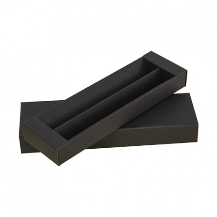 NEO, Футляр картонний для 2-х ручок, чорний, 170х51х21 мм під нанесення зображення