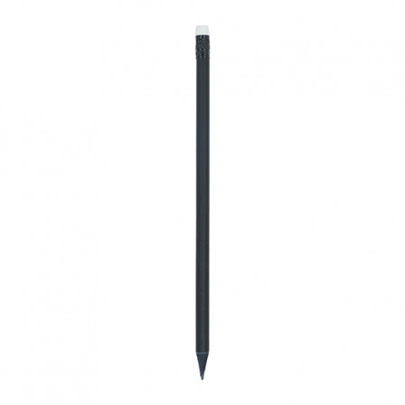 Олівець простий заточений з кольоровою гумкою, BLACK STRIPE, Ø7x190 мм