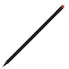 Олівець простий з гумкою, BLACK STRIPE, Ø7x190 мм Червоний