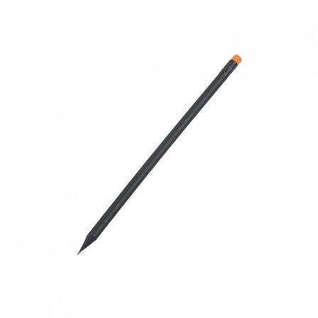 BLACK STRIPE, Олівець простий заточений з кольоровою гумкою, Ø7x190 мм
