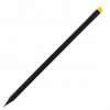 Олівець простий з гумкою, BLACK STRIPE, Ø7x190 мм Жовтий
