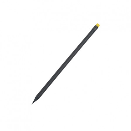 BLACK STRIPE, Олівець простий заточений з кольоровою гумкою, Ø7x190 мм