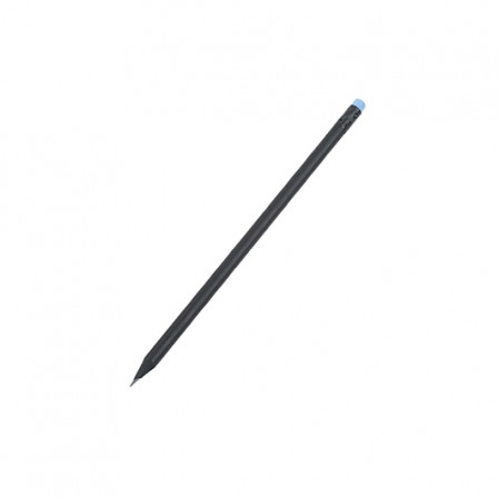 BLACK STRIPE, Олівець простий заточений з кольоровою гумкою, Ø7x190 мм