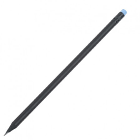 BLACK STRIPE, Олівець простий заточений з кольоровою гумкою, Ø7x190 мм