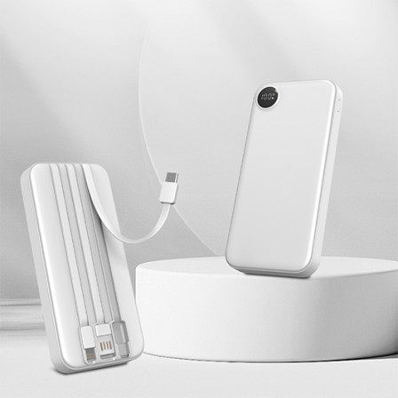 Павербанк 10 000 mAh / 37 Wh із підсвічуванням логотипа, HELIOS