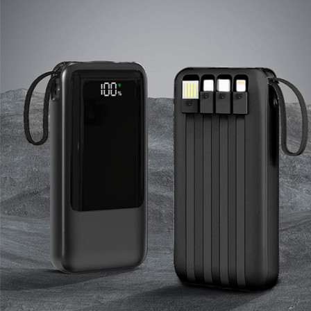 Зарядний пристрій GELIOS на 20000 mAh зі швидкою зарядкою, лихтариком та ріменцем